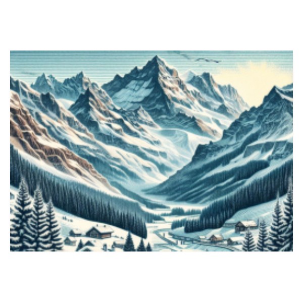 Puzzle Zimní krajina